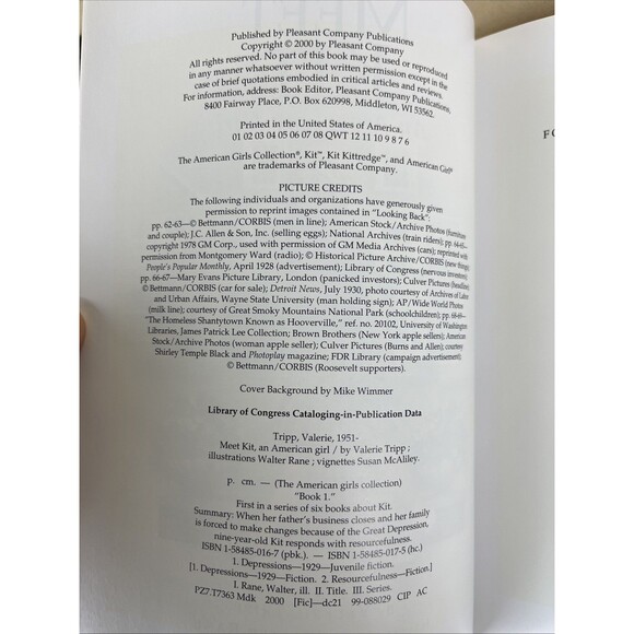 The American Girls Collection 1934 Kit An American Girl Set 3 Books w/case EUC - Picture 10 of 12